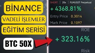 Binance Vadeli İşlemler Nasıl Kullanılır ? BTC 50X  Binance Futures ile para kazanmak