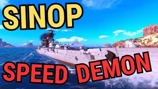 Sinop: Soviet Steel Speed Demon | World of Warships ( highlitsh & best moments)