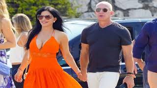 Jeff Bezos and his fiancée Lauren Sanchez