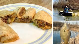 Low Carb Patty Melt Wraps (and a fishing lapse)