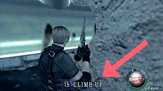 an Invisible/Unused ladder in chapter 5 in Resident Evil 4