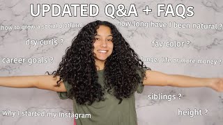 Updated Q&A | career goals, how i grew my instagram, hair related questions + more !