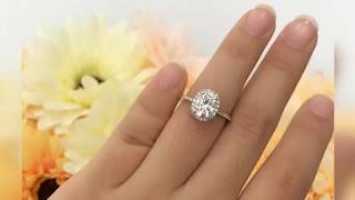 Forever Classical Moissanite 6*8mm Oval Wedding Ring