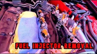 Removing Nissan 370z Fuel Injectors!