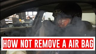 How to remove an air bag -