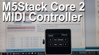 M5Stack Core2 MIDI Keyboard (Bluetooth MIDI Controller)