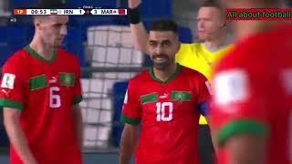 المنتخب المغربي للفوتسال أعطى درس قاسي للمنتخب الإيراني ويتأهل للربع النهائي 🤷‍♀️🇲🇦💪