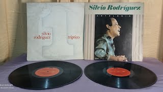 Retro Vintage Discos vinilos Silvio Rodríguez Triptico 1984 Antología 1988