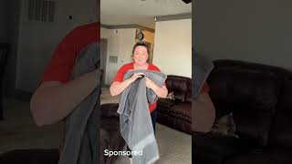 White Classic Oversized Super Soft Bath Towels Amazon Influencer Video Review Example #ad