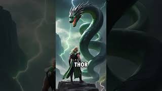 Thor's last battle with Jörmungandr: The World Serpent #facts #mythology #thor #history #education