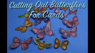 CRAFTS Cutting Out Butterflies for Cards