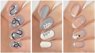 Christmas Nail Art 2023 🦌 Minimal Monochrome Nail Design Compilation