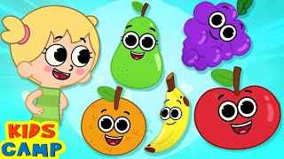 Five Cute Fruits 🍊🍎 + More Nursery Rhymes And Baby Songs By KidsCamp