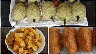 Perfect snacks for rainy day| Breadfruit Palya & Podi/Bajji | ದೀವಿ ಹಲಸು ಪಲ್ಯ ಮತ್ತು ಪೋಡಿ