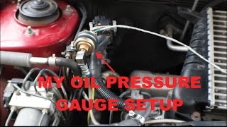 LEGACY GT OIL PRESSURE GAUGE RELOCATION/SETUP