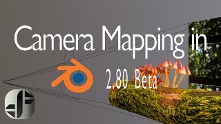 Blender 2.8 Tutorial | Eevee | Camera Mapping