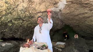 Cenote prayer outside of Tulum Mexico