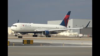 Delta 767-300 take off, DTW