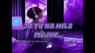 Jo tu na mila | lyrics version | Slowed + Reverb | NEEM YT | ft. Asim azhar