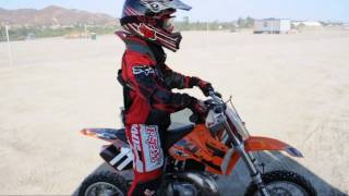 Danny's 1st ride at LEMX on his KTM 50