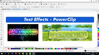 Text Effects - PowerClip in CorelDRAW