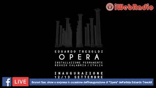 Brunori Sas: show a sorpresa in occasione dell'inaugurazione di Opera dell'artista Edoardo Tresoldi