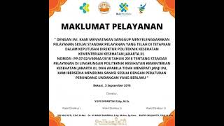 MAKLUMAT PELAYANAN POLTEKKES JAKARTA III