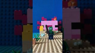 Minecraft Axolotl DEFEATS Player! #minecraft #minecraftshorts #animation #stopmotion