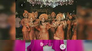 Best Aso-ebi Styles/ Bridal Train Styles / Beautiful bridesmaid dress styles/ Best asoebi colours