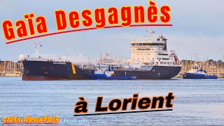 Escale du Tanker Gaïa Desgagnès ; Arrivée du Bateau ; Rade de Lorient ; Morbihan ; Bretagne ; France