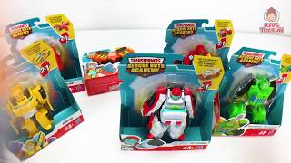 Transformers Toys Rescue Bots Academy Unboxing Hot Shot Boulder Heatwave Bumblebee Medix Wedge Toys