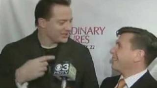 brendan fraser extraordinary measures premiere red carpet interview with John & Crowley