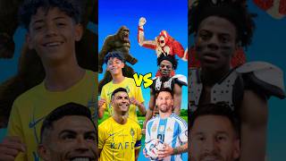 Kong, Jr Ronaldo, Cristiano Ronaldo vs. Messi, IShowSpeed, Skar King 😈 #wwe #shorts