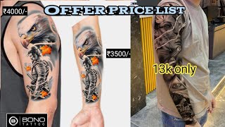 New Design Offer Price list , Bono Tattoo