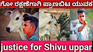 ಗೋ ರಕ್ಷಣೆಗಾಗಿ ಪ್ರಾಣಬಿಟ ಯುವಕ  ಶಿವು ಉಪ್ಪರ್ Justice  For Shivu Upper | Shivu Upper |