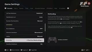 FC 25  Best Controller or Game Settings for FUT 25 PS4 & PS5