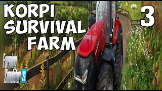 Korpi Survival Farm EP 3 | Wheat is Growing | We Have a New Log Trailer | Silage is Fermenting