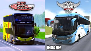 Bus Simulator Indonesia vs World Bus Driving Simulator | comparison🔥