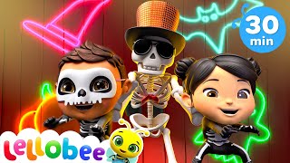 💀The Skeleton Spooky Boogie 💀| Lellobee City Farm | Dance Party Songs 2024 🎤 Sing and Dance Along 🎶