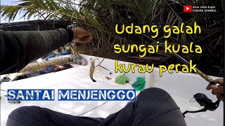 mancing udang galah di sungai kuala kurau perak | menjenggo