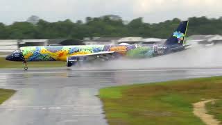 Pouso do Embraer 195 E2 Arara Azul pousando em Belém