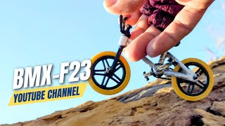 finger bmx | found a finger bmx on the edge of a rocky slope | flick trix | kickflip | wheelie skill