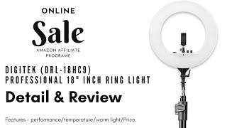 DIGITEK 18 inch Professional Ring Light DRL-18HC9_Digitek Ring Light DRL-18H price @techpraveen143