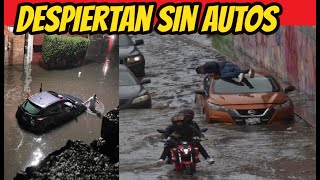 SE HUNDEN AUTOS Y CASAS DESPIERTAN CON SEVERAS INUNDACIONES EN TODO TLALPAN MEXICO CDMX