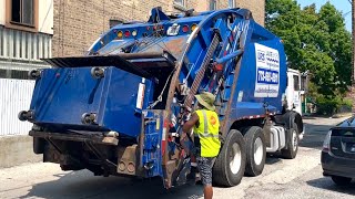 LRS Mack MRU McNeilus Rear Loader Garbage Truck on Commercial