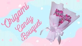 How to fold Paper candy love bouquet Valentine gift