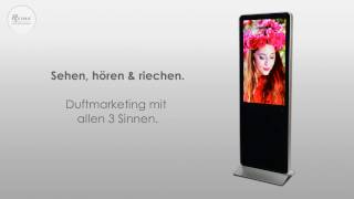 Professionelle Raumbeduftung mit dem Video-Duft-Display AromaStreamer 1400