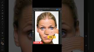 Easy way to remove wrinkles in Photoshop #photoshop #graphicdesigne#photoshoptutorial#shortsyoutube