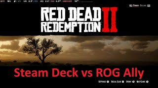 Red Dead Redemption 2  - Steam Deck vs ROG Ally