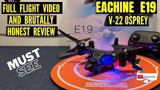 Eachine E19 Drone Flight Video And Review - You Need To See This!